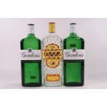 Three 1 Litre bottles of Gordons gin