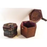 A 19th century rosewood concertina with forty-eight buttons, numbered 34040,