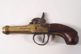 An early 19th century percussion pocket pistol,