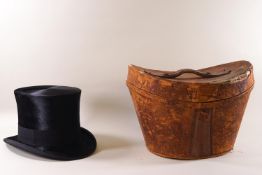 A Victorian Gentleman's top hat by Scott and Co,