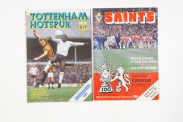 Football programmes - 1970 onwards, Cup Finals, Press Corps items, Ipswich, Wolves, England,