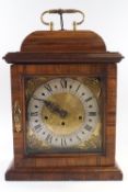 A rosewood cased mantel clock, the movement stamped Franz Hermle,