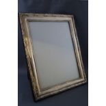 A modern silver photo frame, overall 30cm x 25cm,