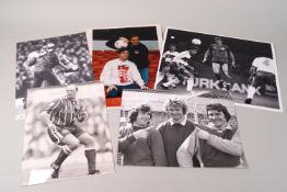 Football - 8 x 10" and small press photographs (add names) (80)