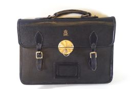A Government dispatch leather case,