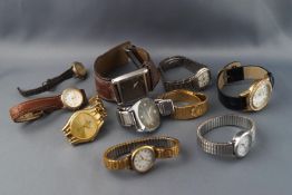 A collection of ten wrist watches,