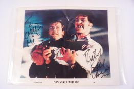 A photograph of Richard Kiel from 'Spy Who Loved Me', dedicated and signed by Kiel, 21.