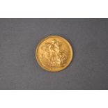 A 22ct yellow gold full sovereign coin, dated 1901 8.