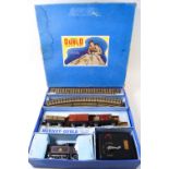 A Hornby Dublo EDG7 tank goods train set with a black 69567 locomotive,