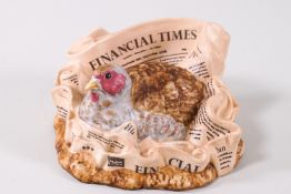 A Royal Doulton figure 'A Partridge' in an FT', designed by Graham Tongue and numbered 909 of 1200,