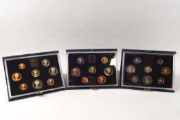 A collection of proof coin sets and other Royal Mint coins, mainly 1980s and 1990s,