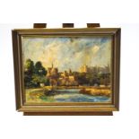 William Francis Longstaff, Arundel Castle, oil on canvas, signed lower left.