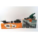 Britains Ltd, 18" Howitzer in original box and a Crescent toys saladin towing vehicle,