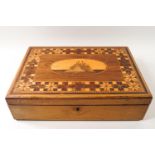 A 19th century Neapolitan ware style work box,