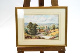 Herbert George (early 20th Century), A Surrey landscape, watercolour,