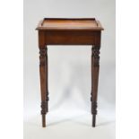 A Victorian mahogany small writing table,