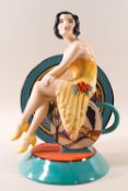 A porcelain young Clarice cliff figure 'renaissance', by Kevin Francis, number 469/900,