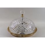 A Waterford cut glass ceiling light,