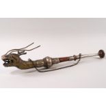 A Tibetan mixed metal dragon temple horn,