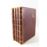 Four leather bound and gilt tooled typed Journals, dated February-May 1889,