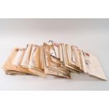 A collection of 19th and early 20th century letters and receipts with stamped envelopes