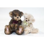Two Charlie Bears with magnetic paws, 'Mischief', 37cm high, and 'Clara', 38cm high,