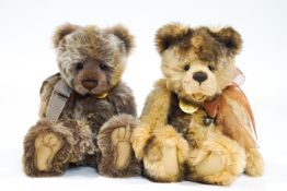 Two Charlie Bears, 'Tiff Taff', 44cm high and 'Tobias',
