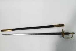 An American Civil War NCO's sword and scabbard,