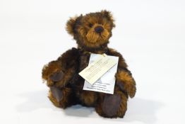 A Charlie Bear, 'Salmon', 23cm high, with tags, limited edition number 763 of 1000,