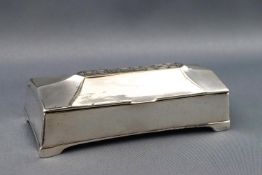 A WMF silver plated four compartment stamp box,