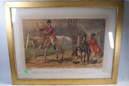 John Leech, A Friendly Mount, Lithograph, published by Thomas Agnew & Sons, overall 69cm x 90.