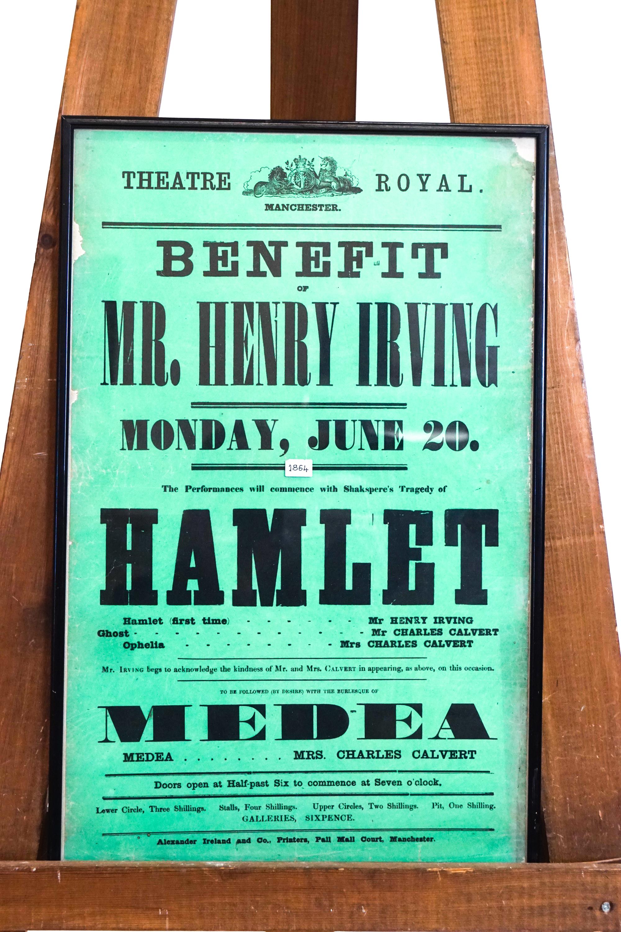 The Royal Theatre Manchester, a poster.