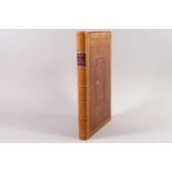 A leather bound book, titled 'Cook on Fox Hunting' by Colonel John Cook, 28th Dragoons,