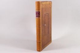 A leather bound book, titled 'Cook on Fox Hunting' by Colonel John Cook, 28th Dragoons,