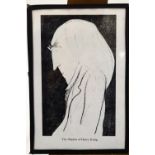 A print of 'The Shadow of Henry Irving', 26cm x 17.5cm.