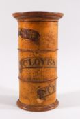 A 19th century Treen three section spice tower,