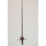 A late 19th century rapier, used by Sir Henry Irving in stage productions.