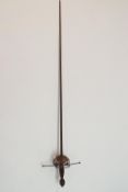 A late 19th century rapier, used by Sir Henry Irving in stage productions.