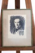 R G Eves, Portrait of H B Irving, print, signed.