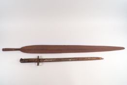 An Assegai head, 83cm long,