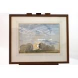 Laurence Irving, Landscape, watercolour, signed with monogram and dated 44 lower right.