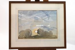 Laurence Irving, Landscape, watercolour, signed with monogram and dated 44 lower right.