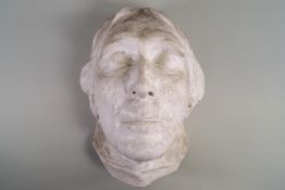 An early 20th century death mask of Sir Henry Irving.