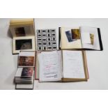 A box of reprographics of Olley's works, photographs, slides etc,