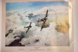Robert Taylor, The Dambusters, coloured print, signed by Mick Martin; and Duel of Eagles.