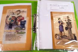 H M Rottner, A Story, pencil and watercolour, signed and dated 48, set of five.