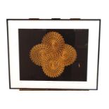 A framed William Latham cybachrome print, 'Flower Form', No 71/250, 37cm x 47cm,