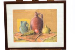 Anna Kraiin Ovie, Still Life, pastel, signed lower right.