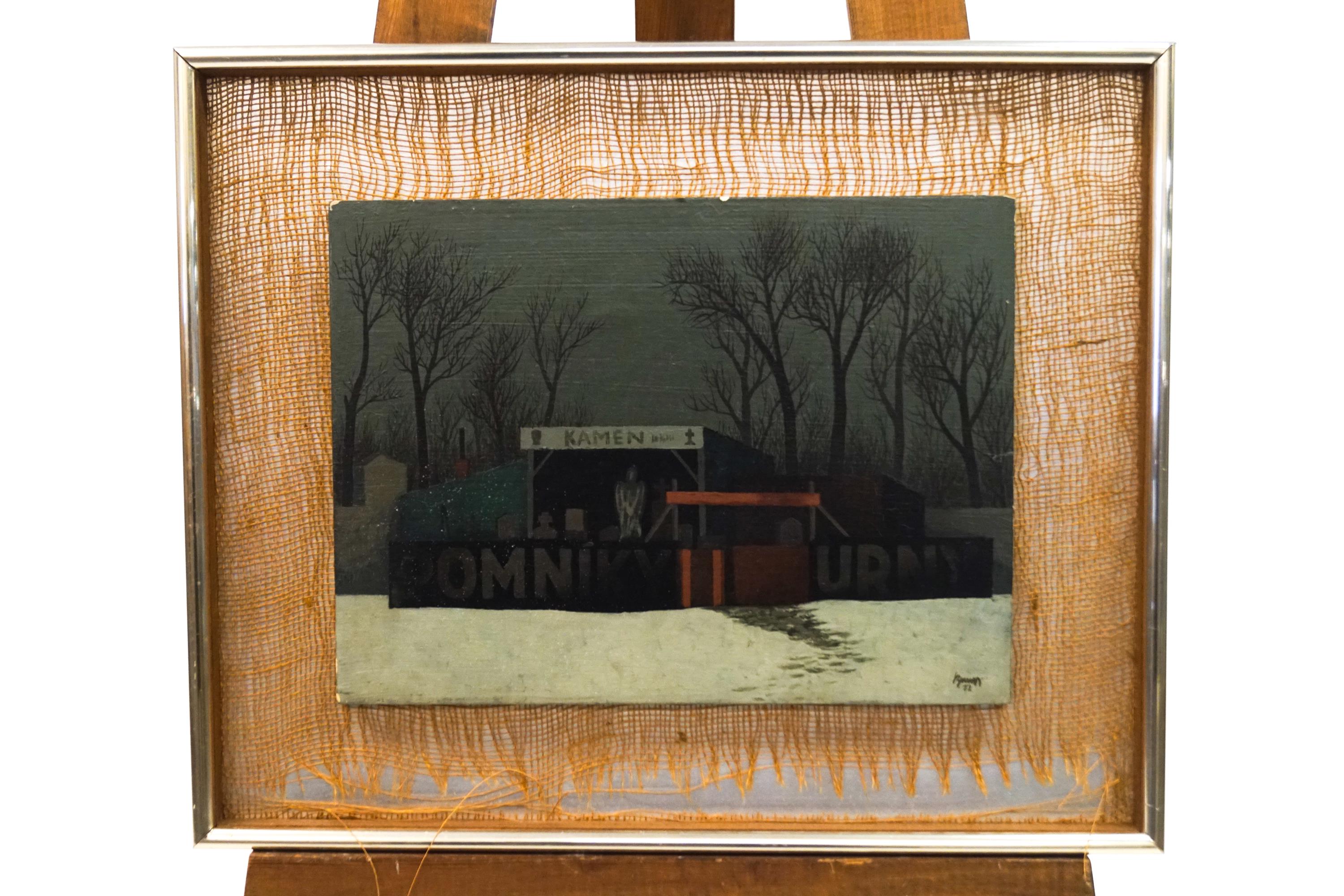 Buum, 20th century, Buildings in a landscape, oil on board, signed and dated 72 lower right.