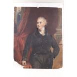 Circle of Sir Thomas Laurence, Portrait of a gentleman, watercolour, 42cm x 33cm, un-framed,